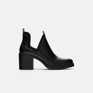 Zara Black Cut Out Boot